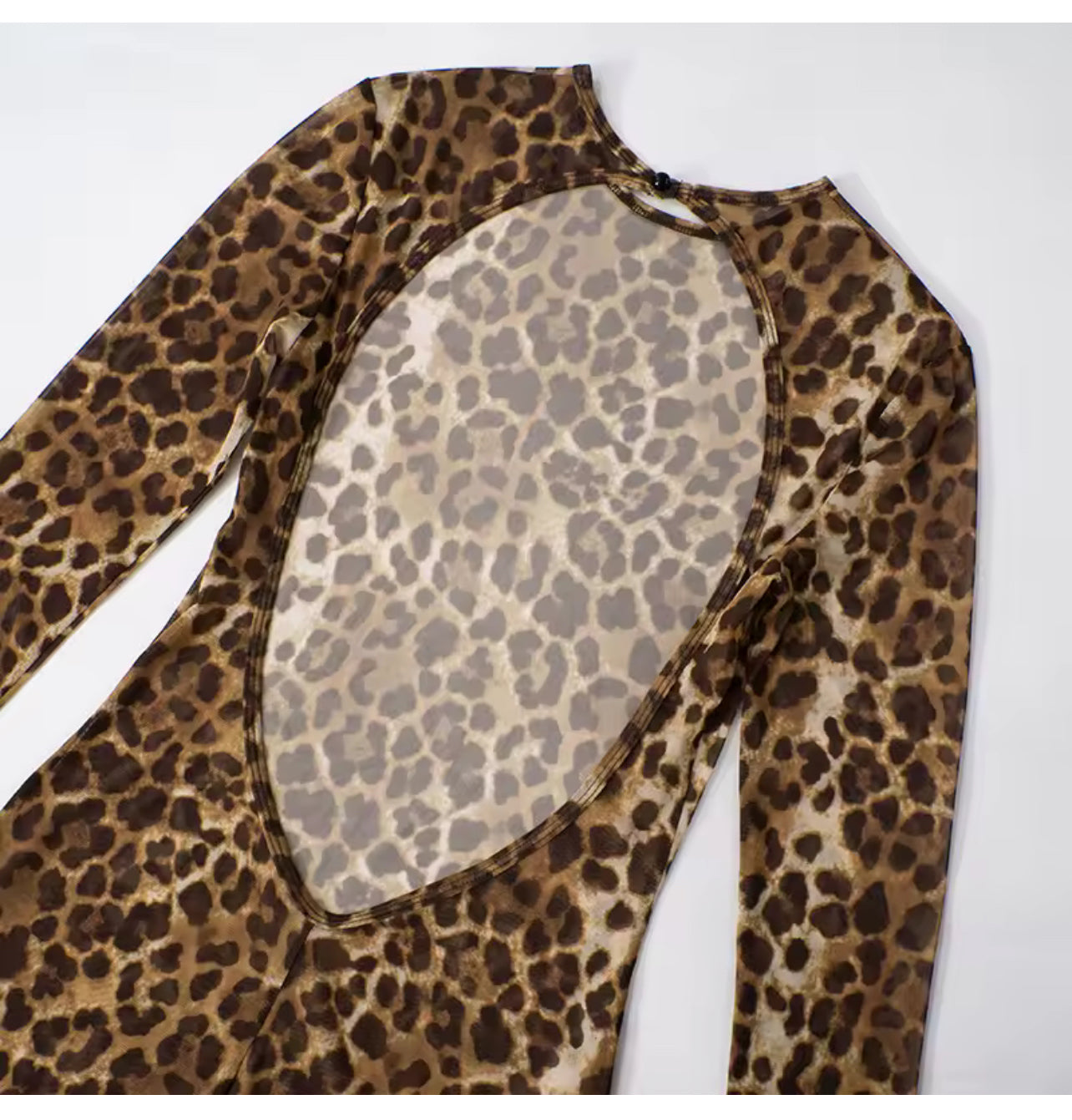 Leopard Luxe Mesh Jumpsuit